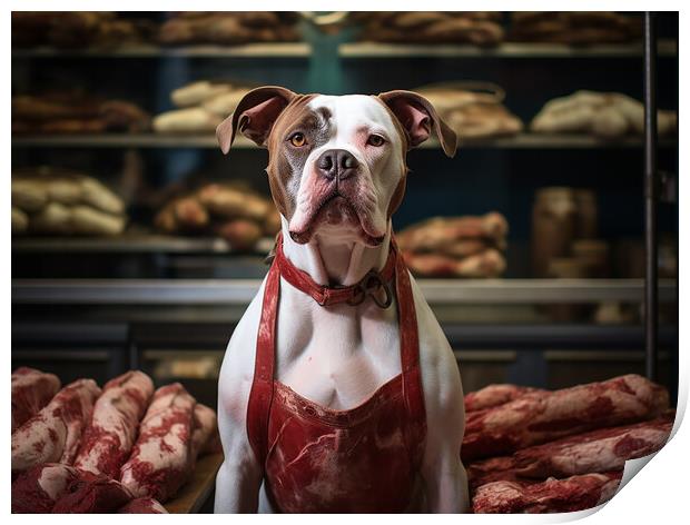 Fit As A Butchers Dog Print by Steve Smith