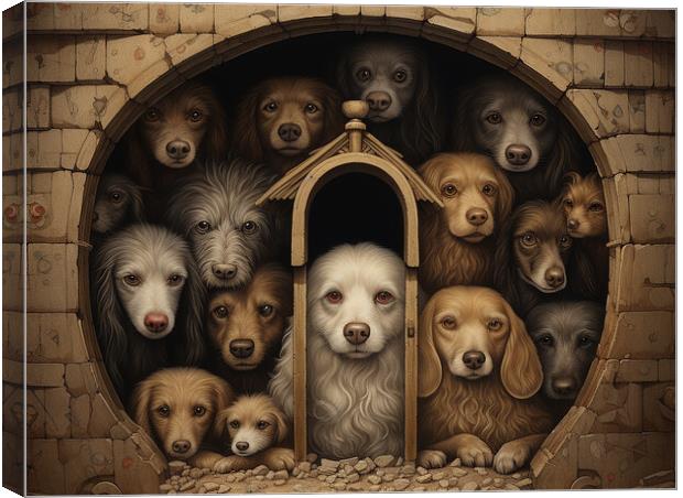 In The Dog House Canvas Print by Steve Smith