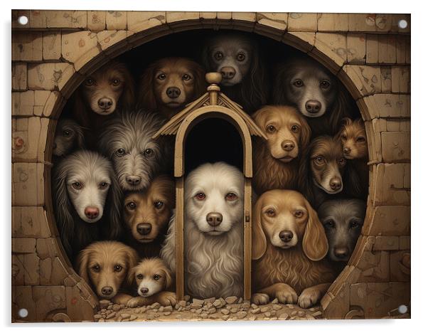 In The Dog House Acrylic by Steve Smith