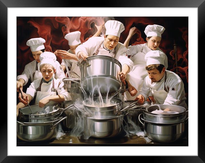 Too Many Cooks Spoil The Broth Framed Mounted Print by Steve Smith