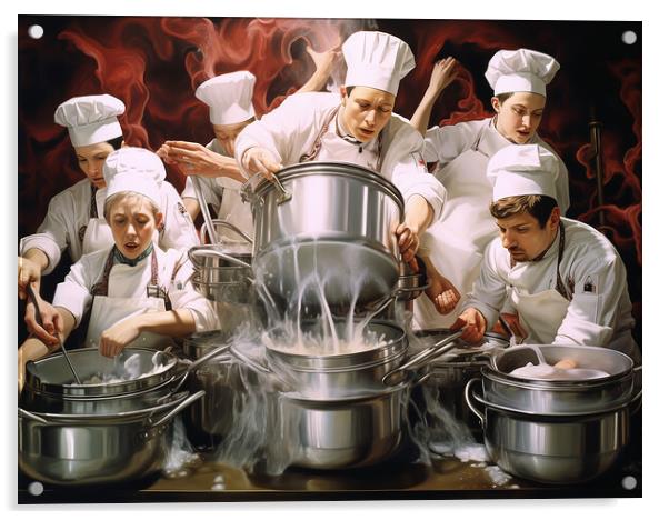 Too Many Cooks Spoil The Broth Acrylic by Steve Smith
