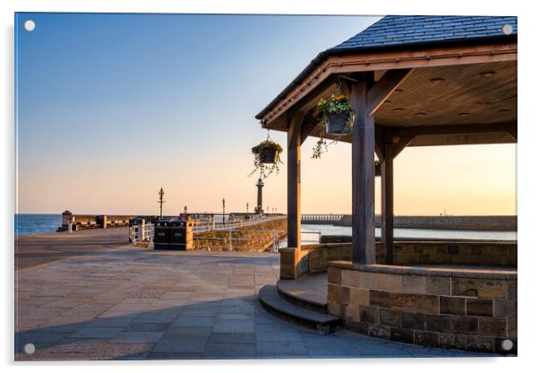 Whitby Bandstand North Yorkshire Acrylic by Tim Hill