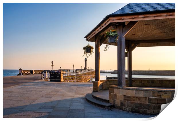 Whitby Bandstand North Yorkshire Print by Tim Hill
