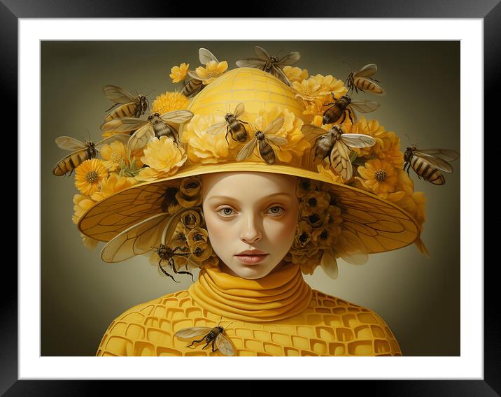 Bee In Your Bonnet Framed Mounted Print by Steve Smith