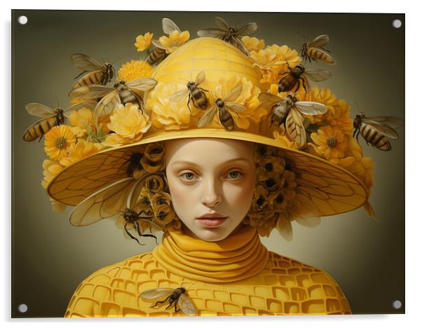 Bee In Your Bonnet Acrylic by Steve Smith