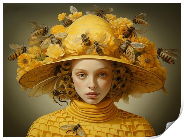 Bee In Your Bonnet Print by Steve Smith