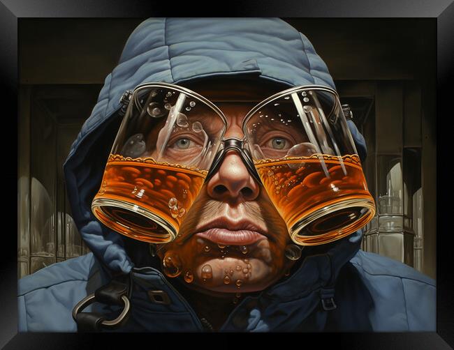 Beer Goggles Framed Print by Steve Smith