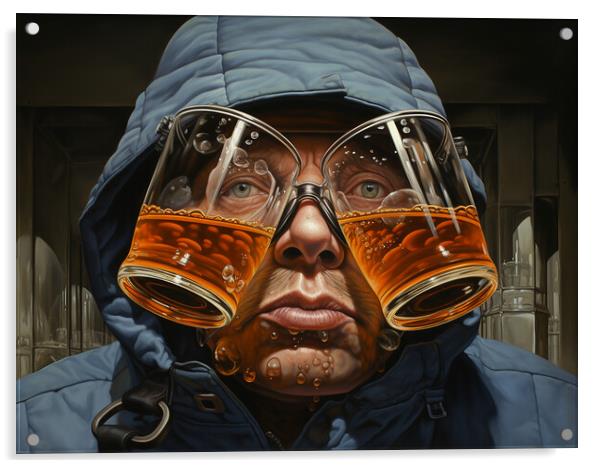 Beer Goggles Acrylic by Steve Smith