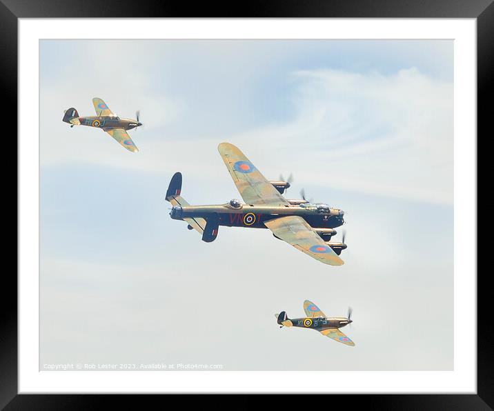 BoBMF, Sky heroes. Framed Mounted Print by Rob Lester