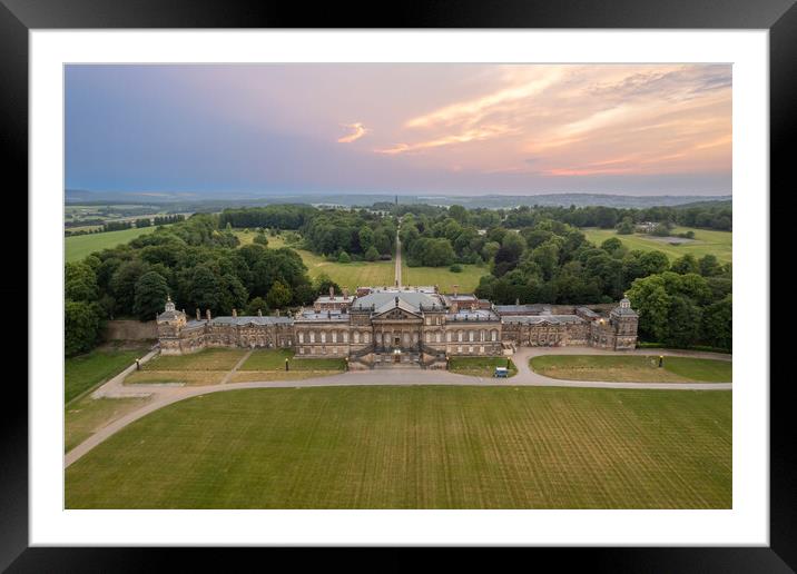 Wentworth Woodhouse Aerial View Framed Mounted Print by Apollo Aerial Photography