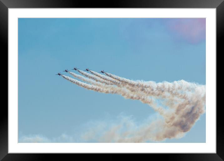 The Reds Smoke On Go Framed Mounted Print by J Biggadike