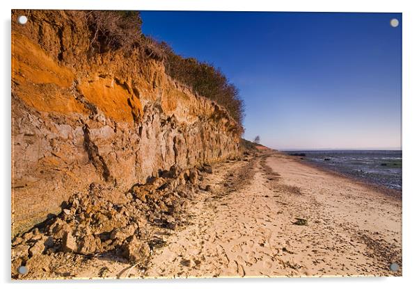 Coastal Erosion Acrylic by Terry Sandoe