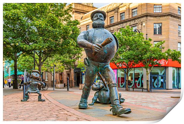 Desperate Dan Dundee Print by Valerie Paterson