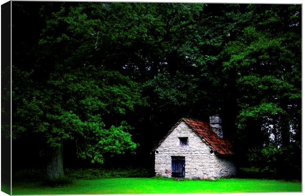 Cottage in the woods Canvas Print by Fabrizio Troiani