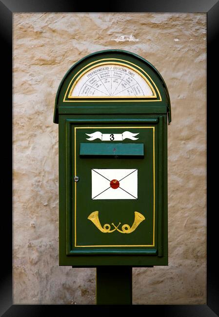 Old Estonian mailbox, Tallinn, Estonia Framed Print by Fabrizio Troiani
