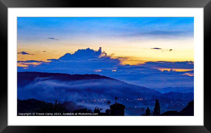 Ethereal Twilight Cloud Inversion Framed Mounted Print by Trevor Camp