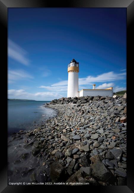 Lighthouse Longexposure Framed Print by Les McLuckie