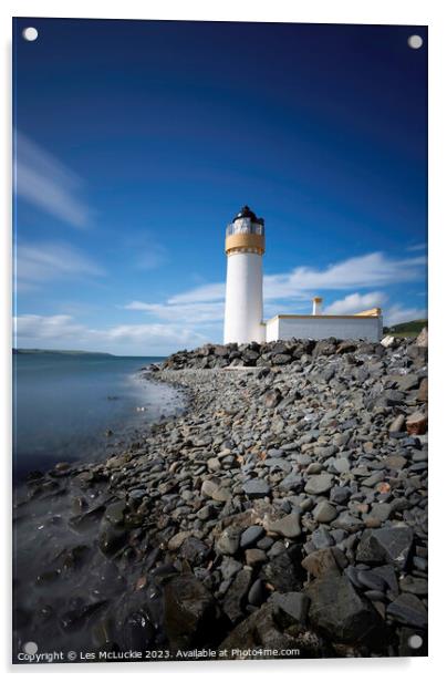 Lighthouse Longexposure Acrylic by Les McLuckie