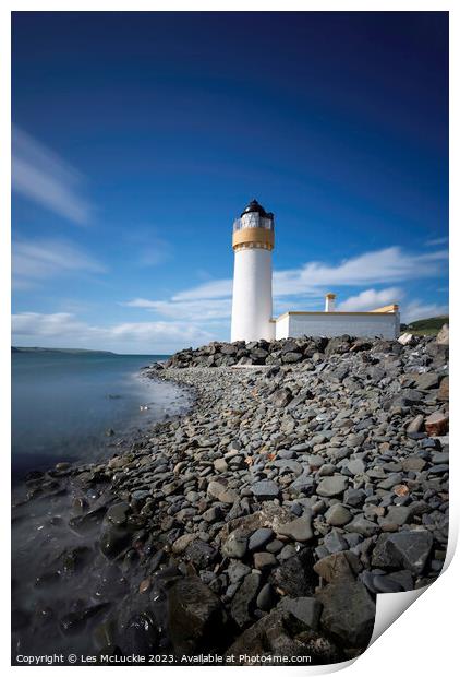 Lighthouse Longexposure Print by Les McLuckie