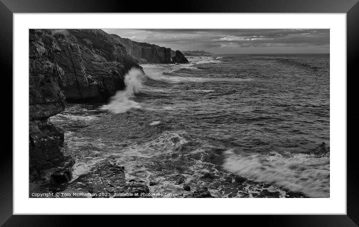 Serene serenade of the Moray coast Framed Mounted Print by Tom McPherson