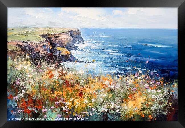Colors of Nature, Coastal Serenity Framed Print by Robert Deering