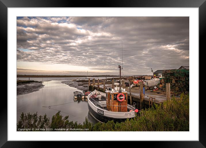 Brancaster Staithe in Winter  Framed Mounted Print by Jim Key