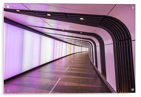 Ethereal Illumination at Kings Cross Light Tunnel Acrylic by Jason Wells