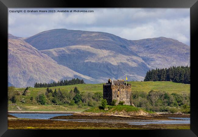 Castle Stalker Appin Scotland closeup Framed Print by Graham Moore