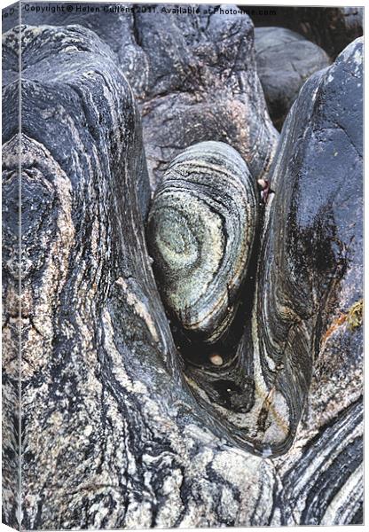 WEDGED STONE Canvas Print by Helen Cullens