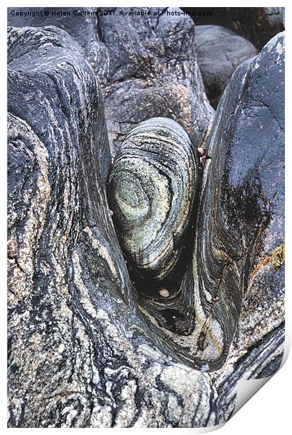 WEDGED STONE Print by Helen Cullens