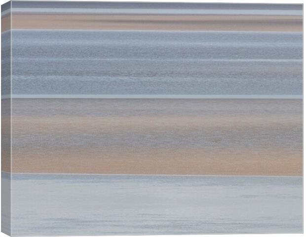Morecambe Bay Lines Canvas Print by Jonathan Thirkell