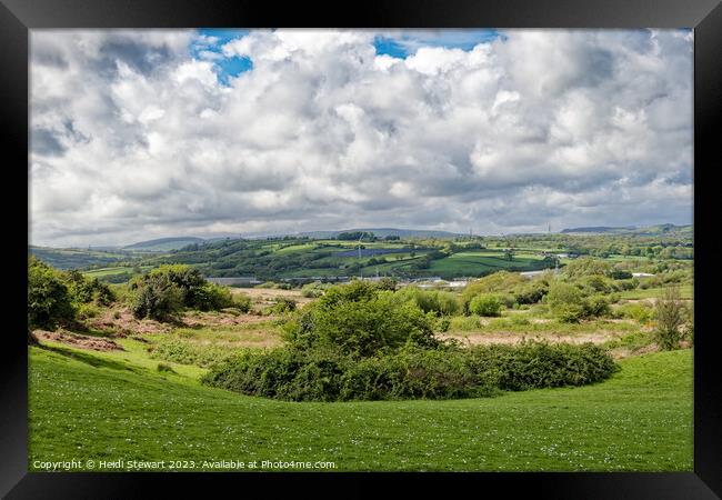 Llantrisant Common Framed Print by Heidi Stewart