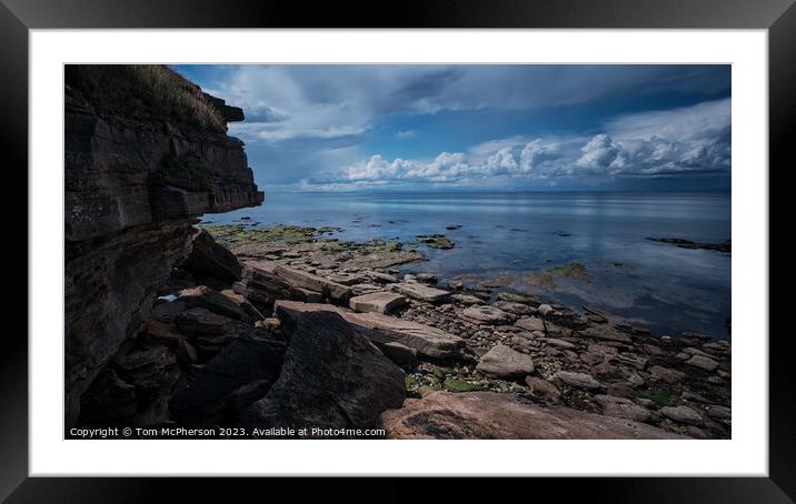 Serene Seascape: A Coastal Symphony Framed Mounted Print by Tom McPherson