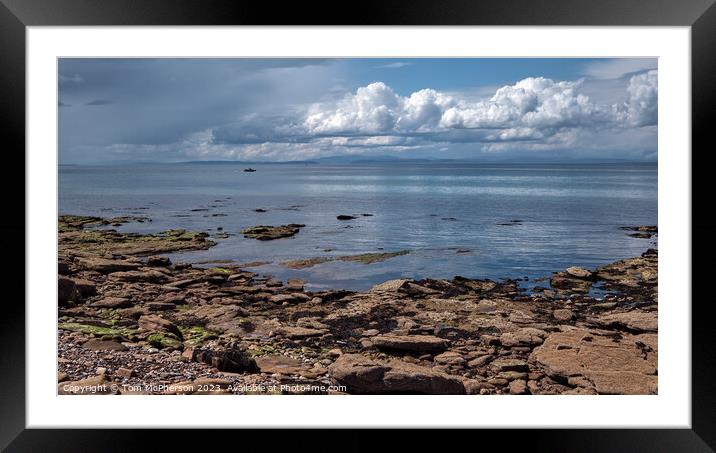 Serene Beauty of Burghead Bay Framed Mounted Print by Tom McPherson