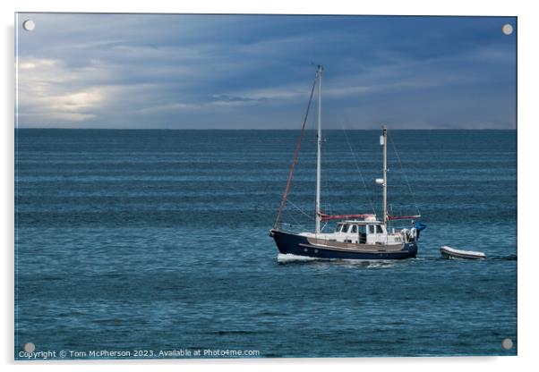 Serene Solitude, Alone at Sea Acrylic by Tom McPherson