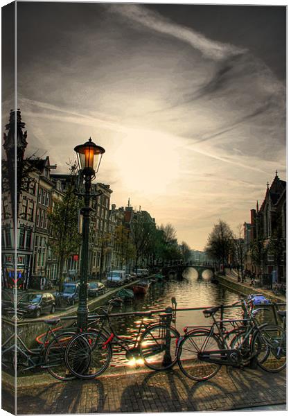 The Amsterdam Canals Canvas Print by Toon Photography