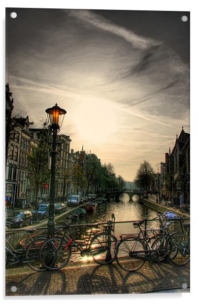 The Amsterdam Canals Acrylic by Toon Photography