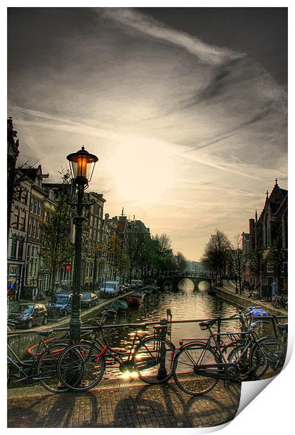 The Amsterdam Canals Print by Toon Photography