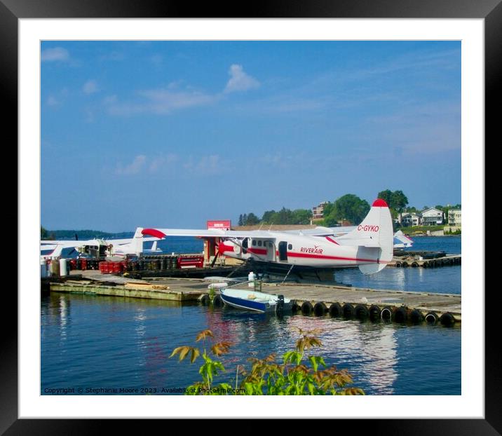 Float Plane Framed Mounted Print by Stephanie Moore