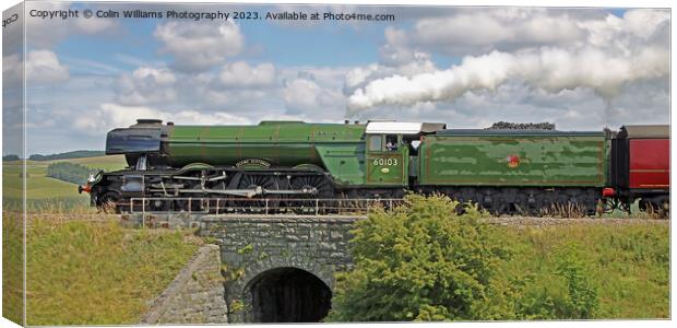 Flying Scotsman 60103 -Settle to Carlisle Line - 3 Canvas Print by Colin Williams Photography