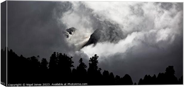 A Break In The Weather Canvas Print by Nigel Jones