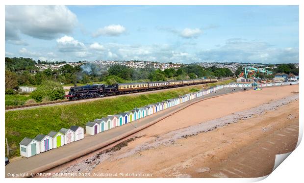 75014 Goodrington Devon Print by GEOFF GRIFFITHS