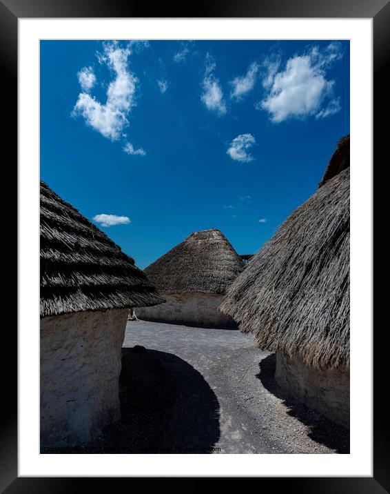 Neolithic Houses Framed Mounted Print by Tom Lloyd