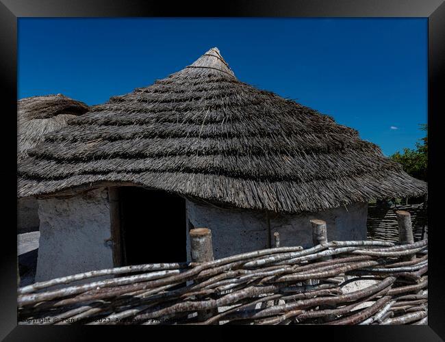 Neolithic Houses Framed Print by Tom Lloyd