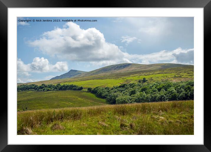 Wild Boar Fell Mallerstang Valley  Cumbria Framed Mounted Print by Nick Jenkins