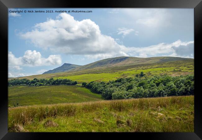 Wild Boar Fell Mallerstang Valley  Cumbria Framed Print by Nick Jenkins