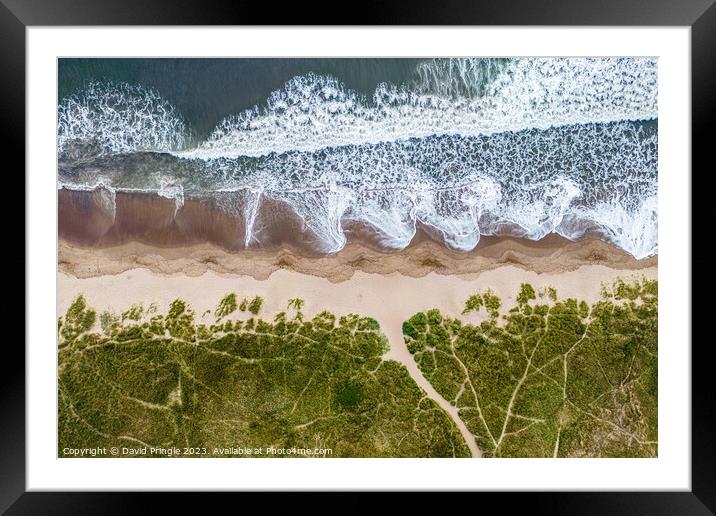 Shoreline Framed Mounted Print by David Pringle