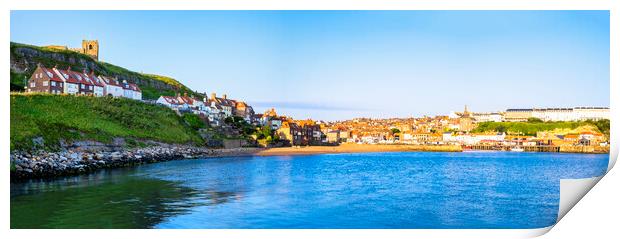 Whitby Tate Hill Sands Panoramic Print by Tim Hill