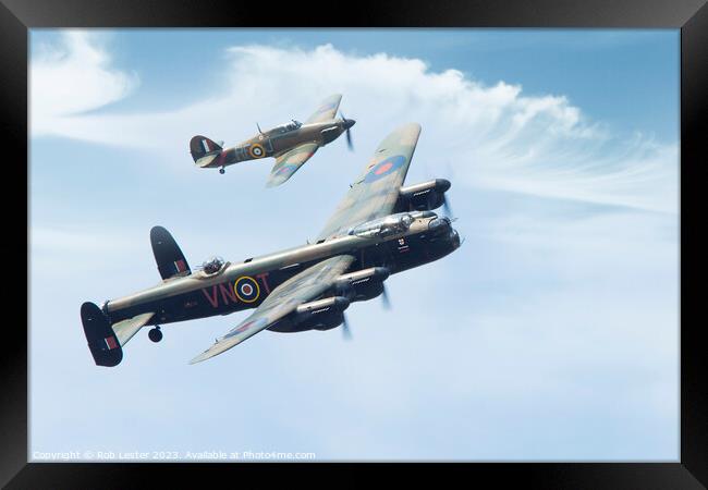 The mighty Lancaster Framed Print by Rob Lester