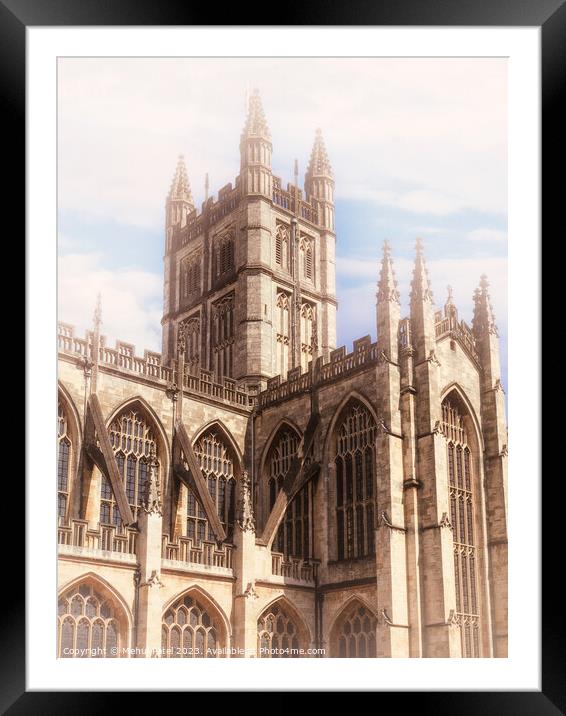 Bath Abbey tower Framed Mounted Print by Mehul Patel